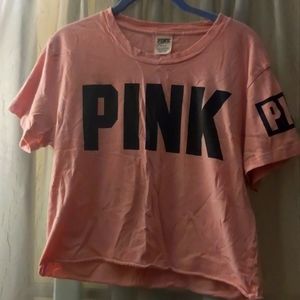 PINK Size M Crop Top, Short Sleeve